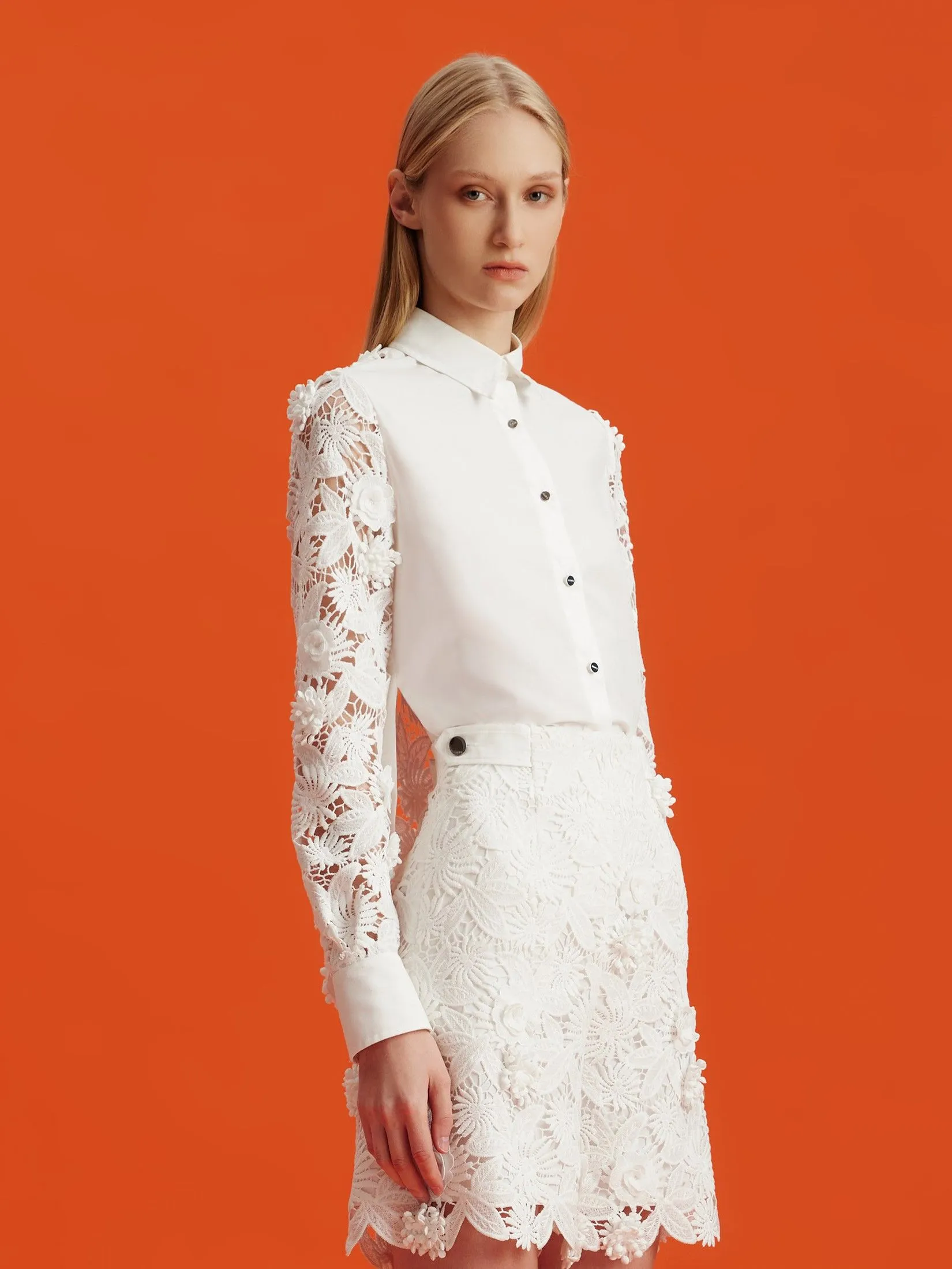 ASAVA ( AW24 )Daniella Women Long Sleeve Shirt White