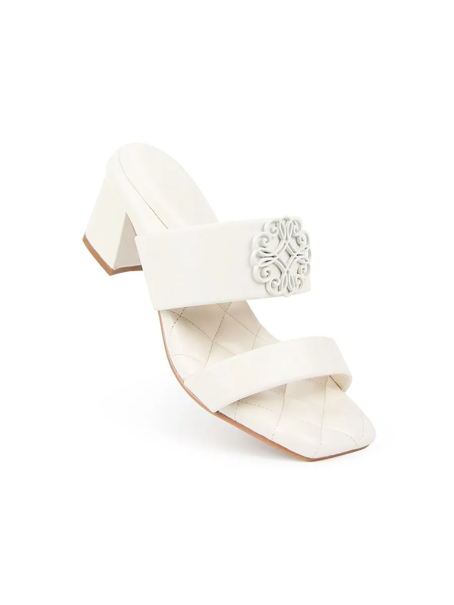 SHU WOMEN  PALETTE SOFT 2" INFINITE HEART ONTONE - WHITE