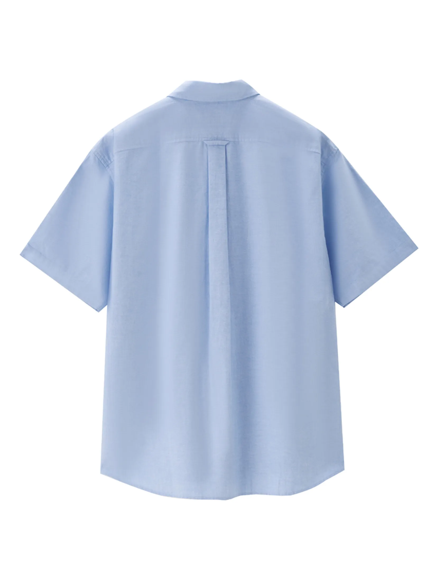 GIORDANO Men s Online Exclusive Relaxed Oxford Shirt (Korea) Light Blue