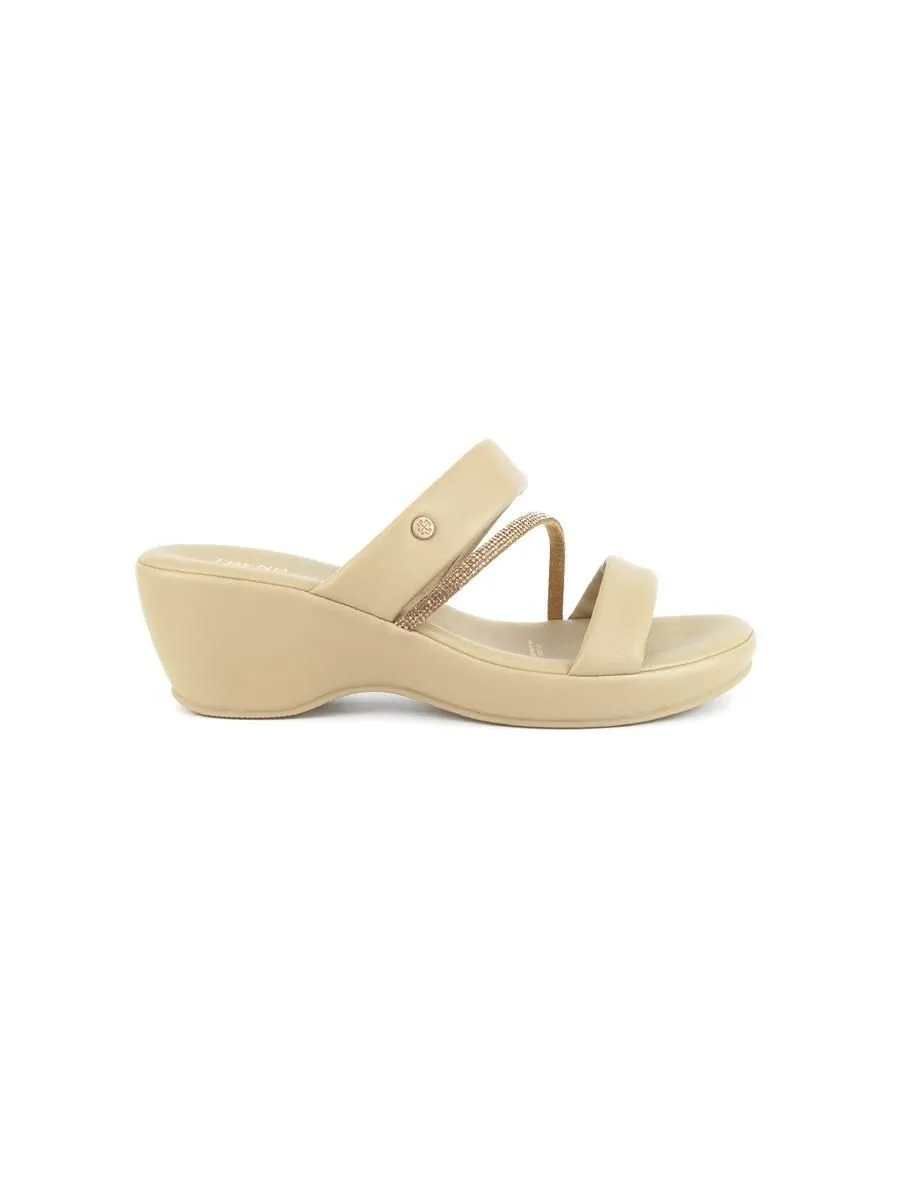 TREND Women sandals with heels FARIS-TAUPE