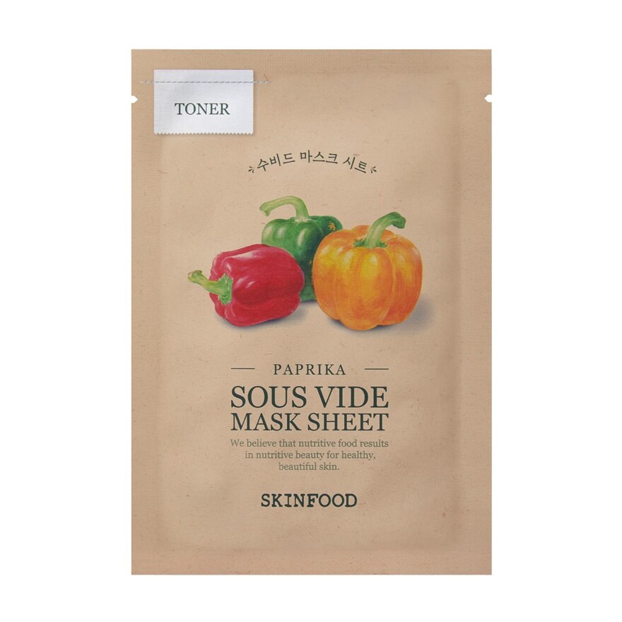 Skinfood Paprika Sous Vide Mask Sheet 1'S - Red