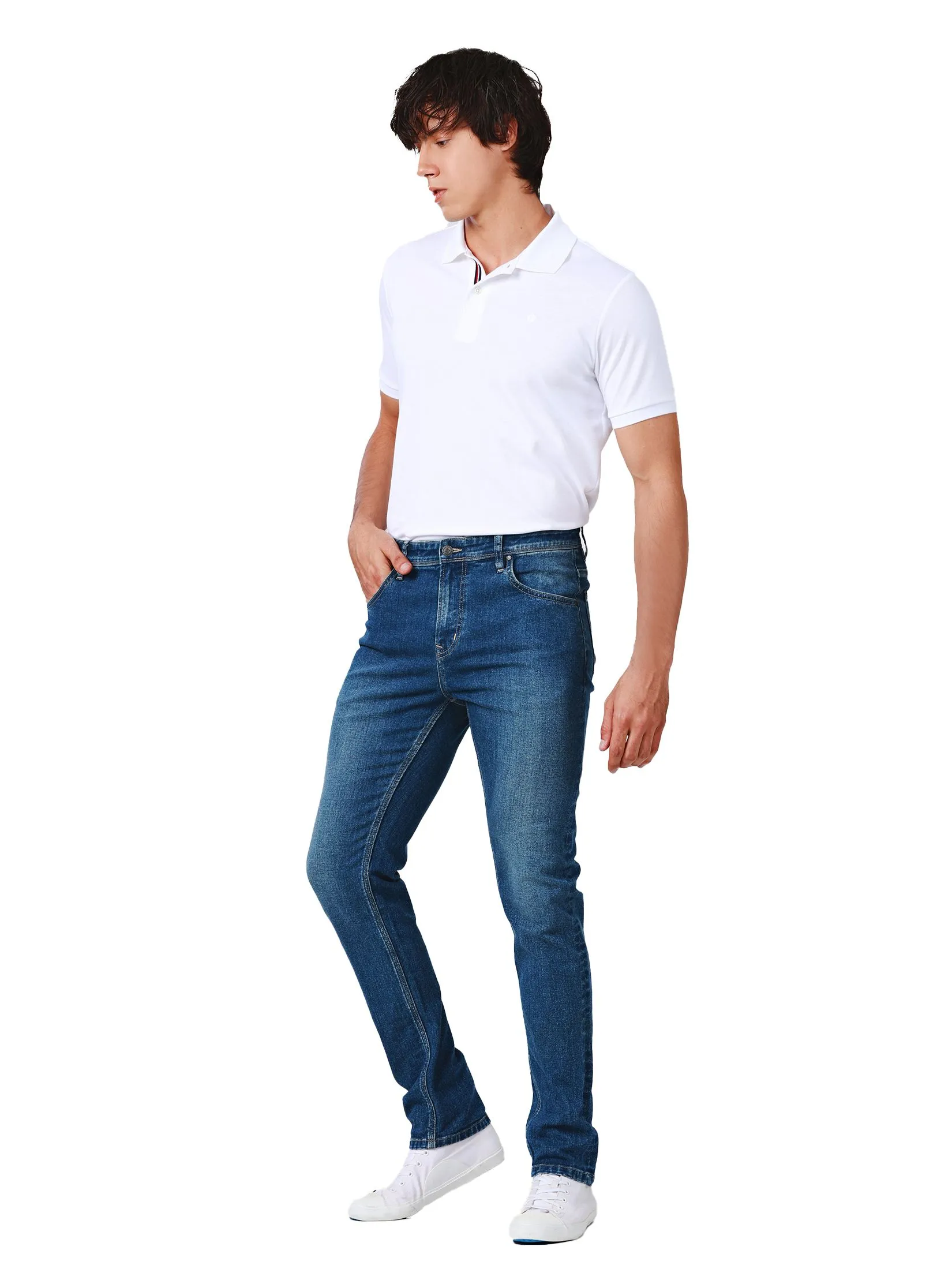 JOHN HENRY Men's Jeans (Skinny Fit) DENIM Mid Indigo