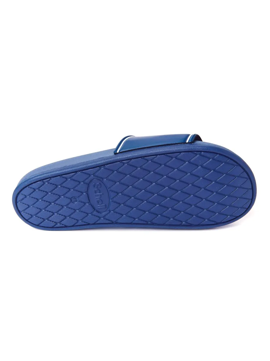SCHOLL Navy Slide Sandals Unisex - Cent