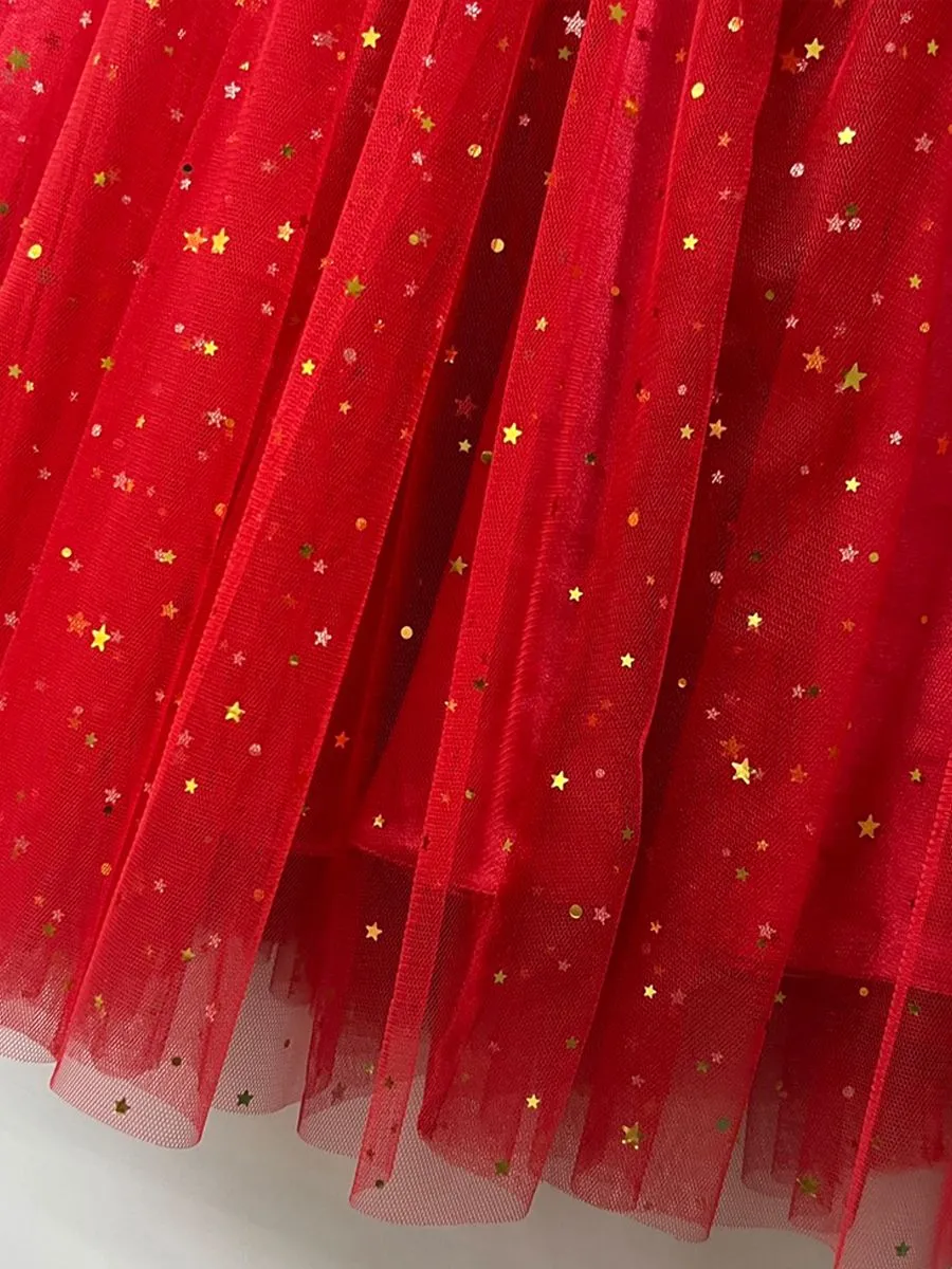 ICONIC WOMAN RED DRAGON SKIRT