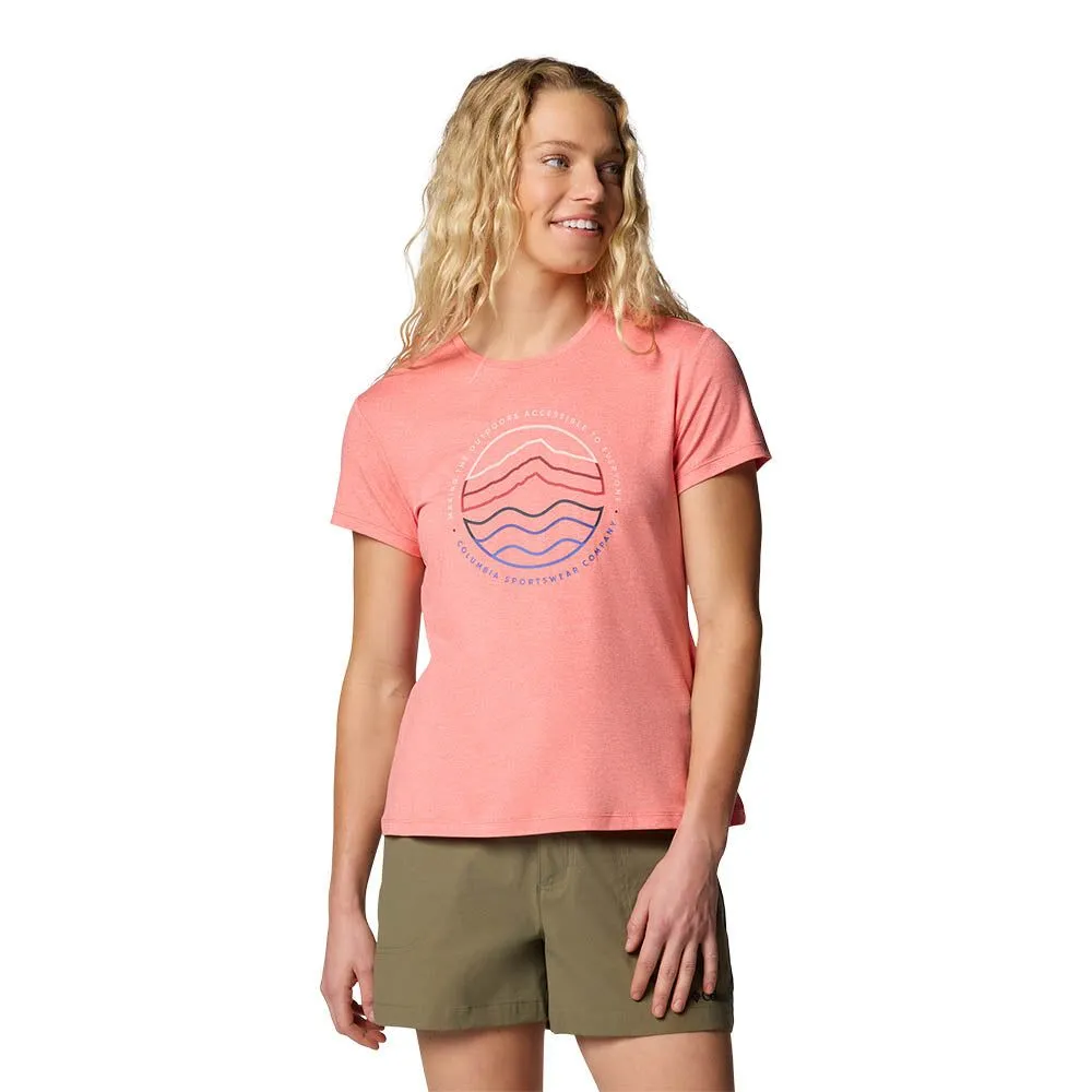 COLUMBIA Women T-Shirt Sloan Ridge™ Technical Graphic Pink - CO399AP851EHTH