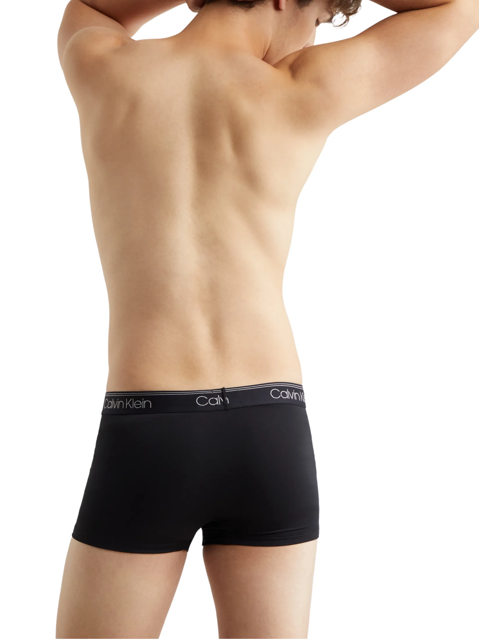 CALVIN KLEIN Men's Micro Stretch Low Rise Trunk Underwear 3Pack Black