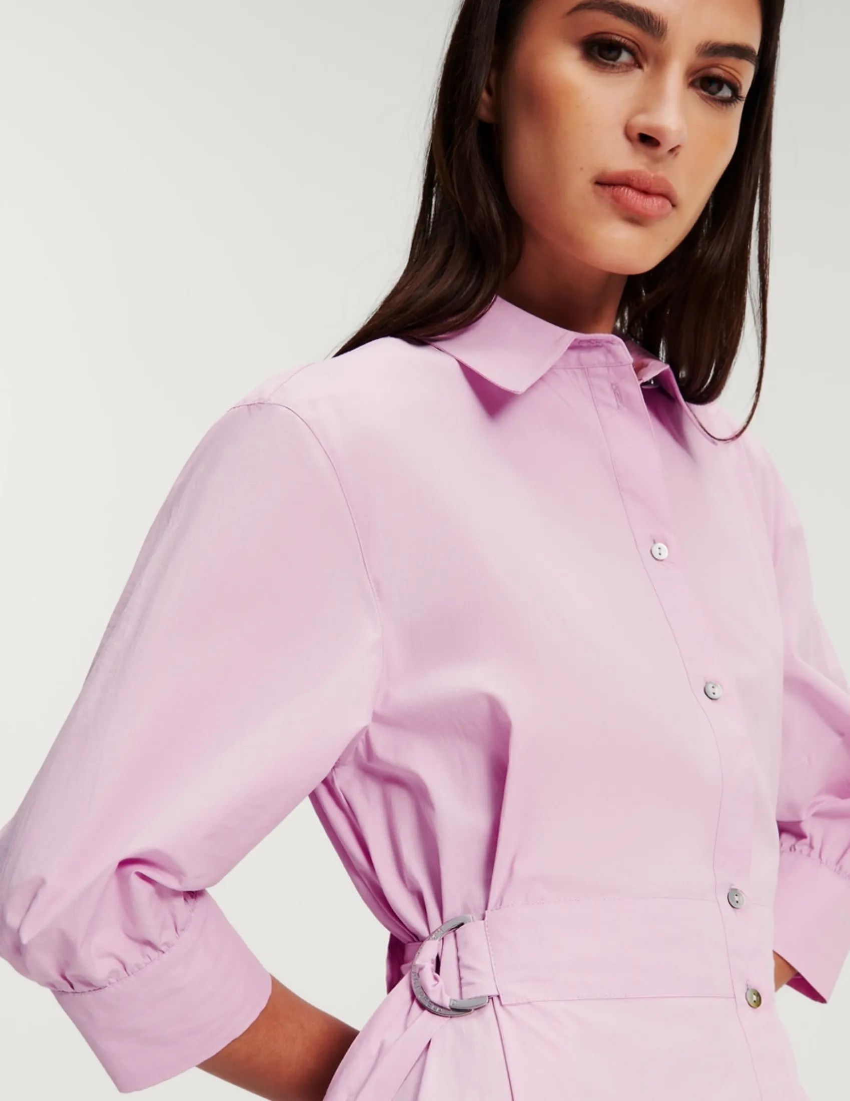 KARL LAGERFELD RTW-1 SHIRT WOMEN DRESS ORCHID BOUQUET