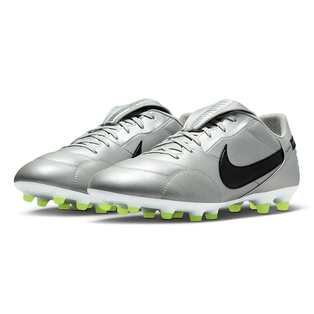 NIKE Premier 3 FG Men Football Shoes Silver - NI083SH750ENTH