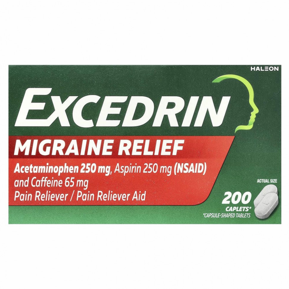 Excedrin, Мигрень`` 200 капсул
