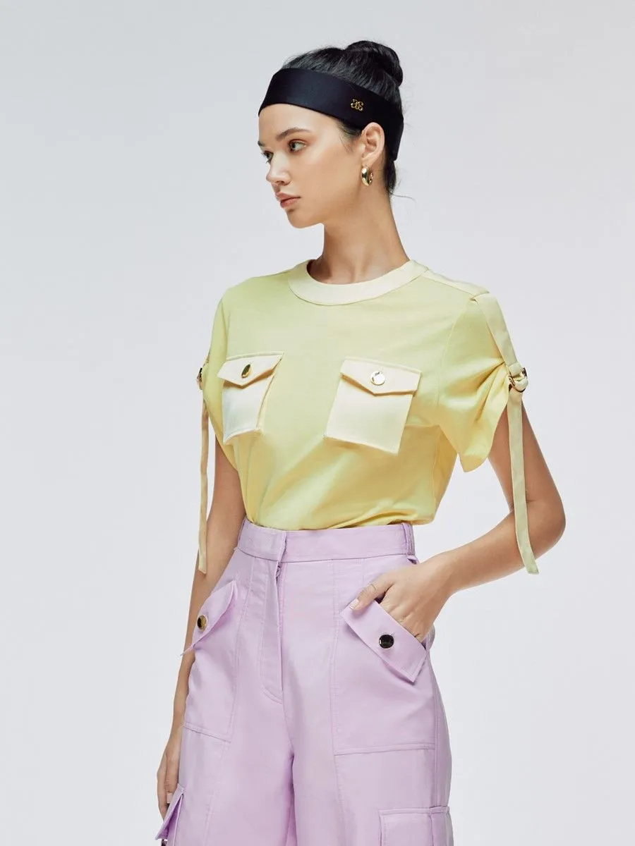 ASV (SS24) Braelyn D-ring Buckle Women Tee Yellow