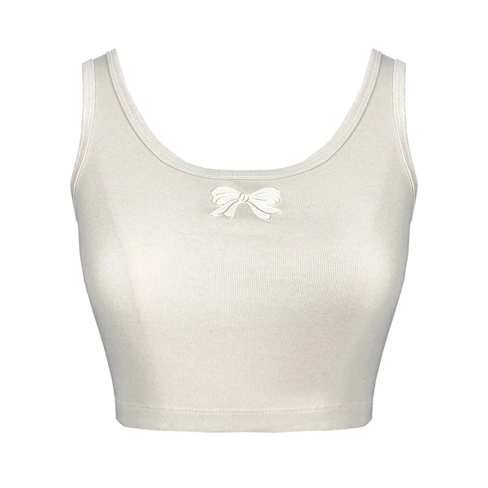 ICONIC WHITE KNOTTY WHITE TANK TOP MODEL KNOTTY WHITE TANK TOP 6849