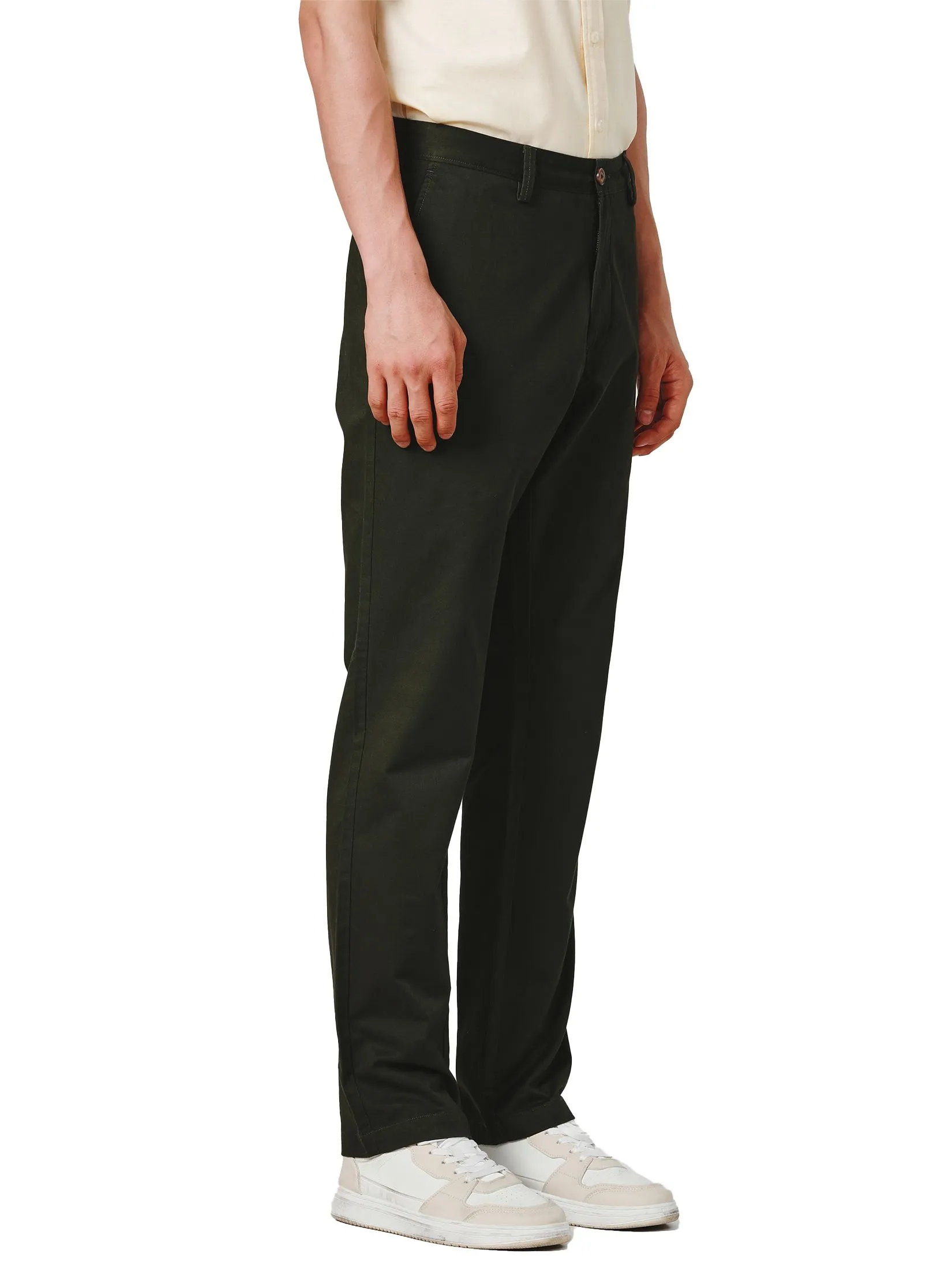 JOHN HENRY Men's Pants (Regular Fit) ESSENTIALS Moss Green