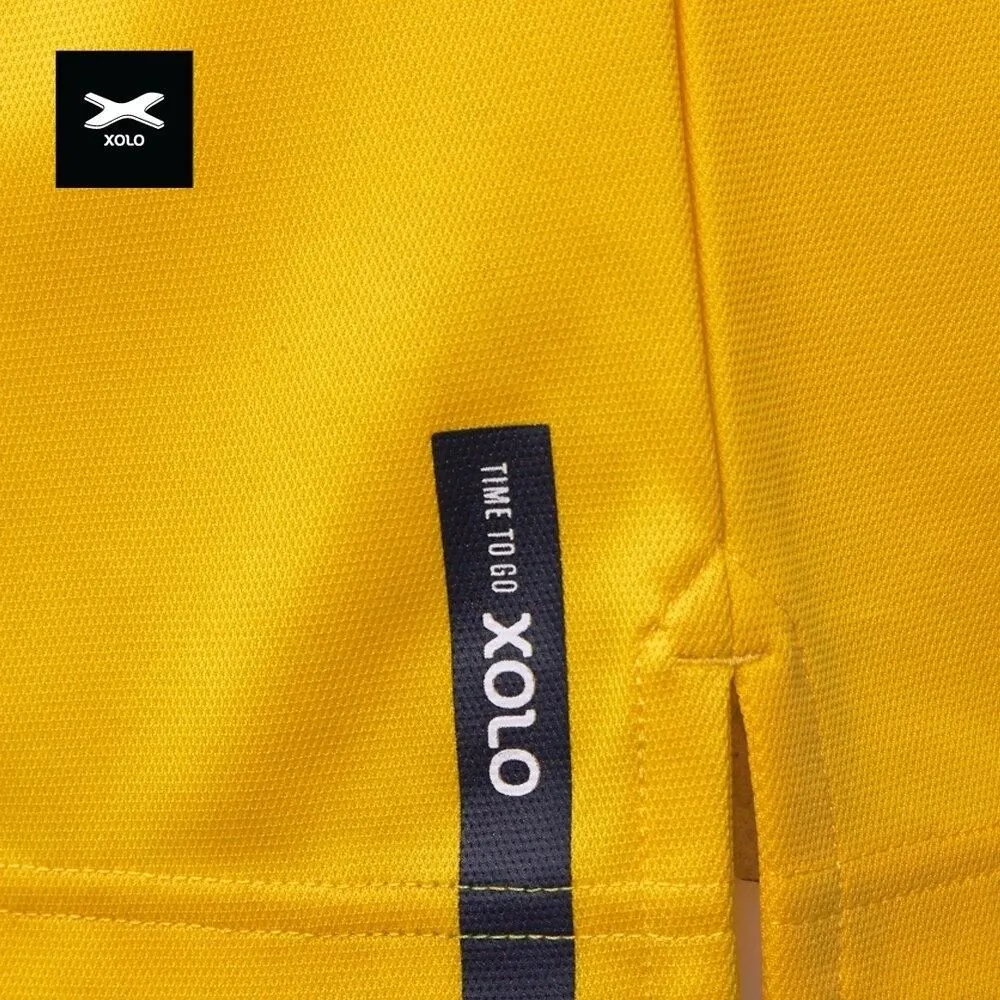 XOLO Yellow XOLO XOLO 3-COLOR STRIPES POLO SHIRT ( Anti-bacterial ) (040030)