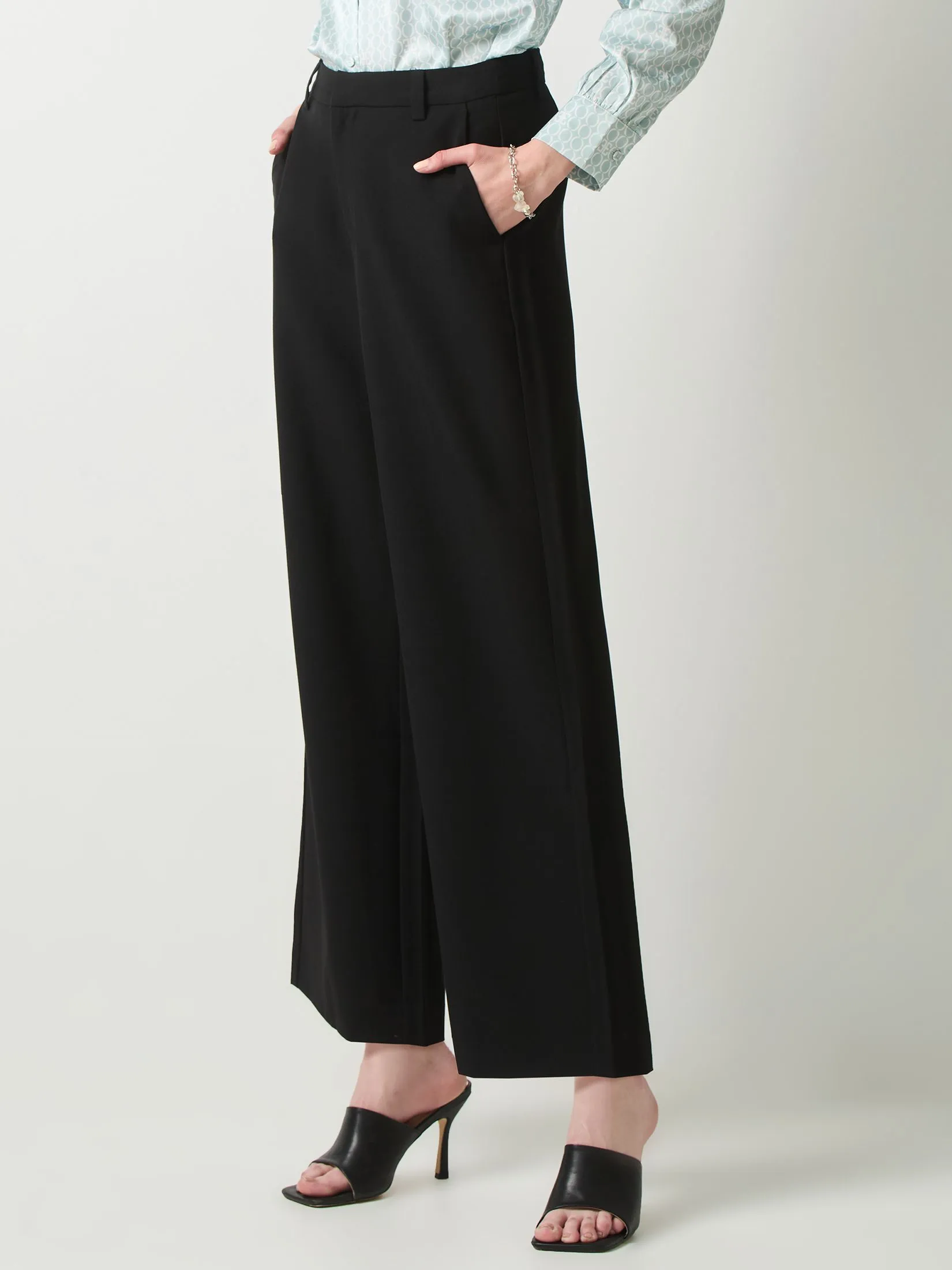 ESPADA Wide Leg Trousers  Women Black