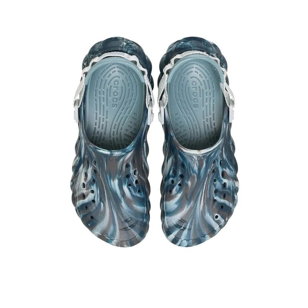 CROCS Unisex Casual Shoes Echo Marbled Clog Blue - CR024SH063EHTH