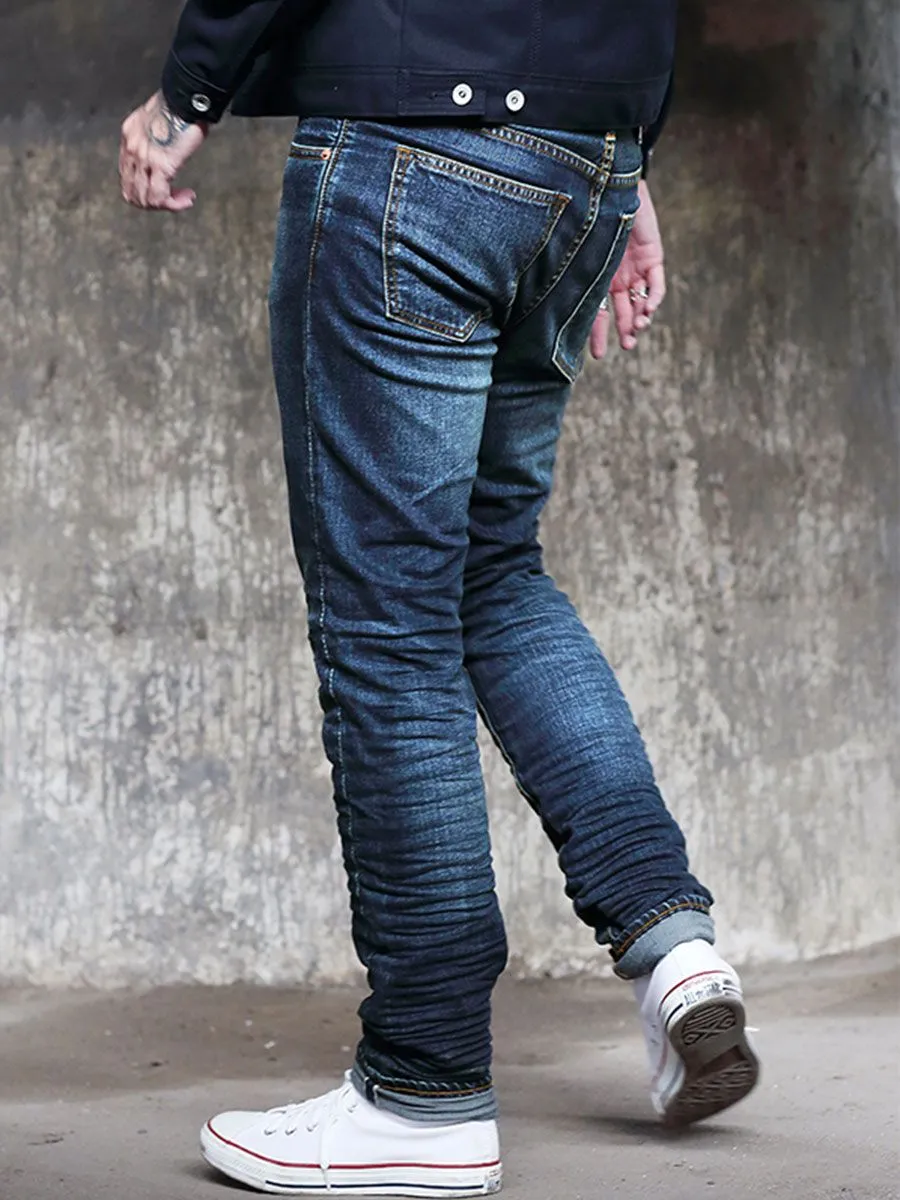 SIMPLE&RAW Blue Rusty Jeans Sk828-1-26 Blue