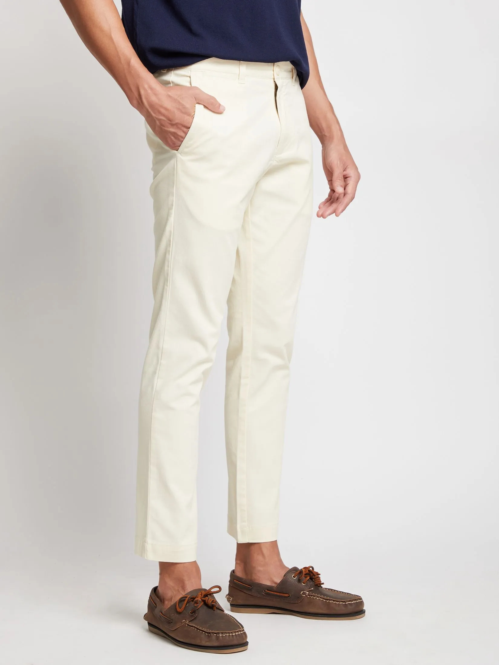ALUMNUS Men Straight Pants Mid Rise Waist