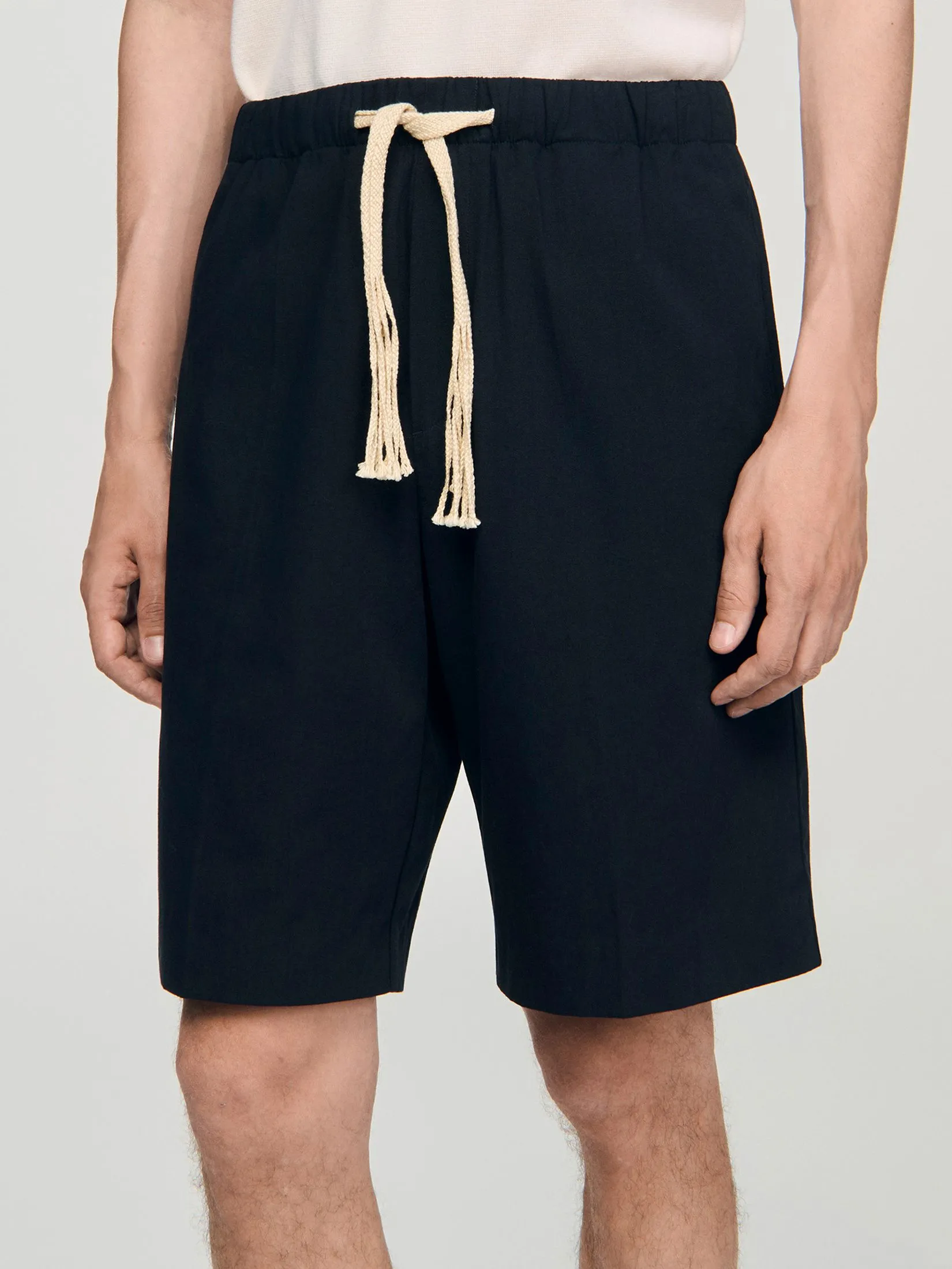 SANDRO Elasticated Waist Cotton Shorts