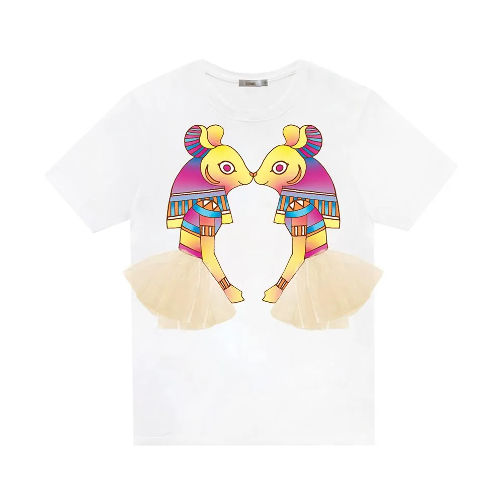 ICONIC White MOUSY T-SHIRT Model MOUSY5545