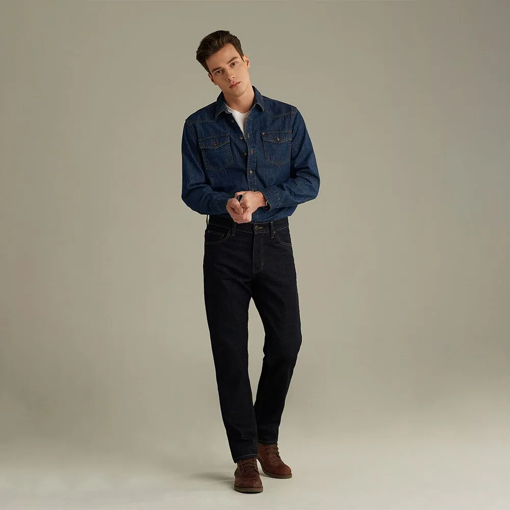 MC JEANS jeans men Straight straight leg, dark denim MAIP176 Size - 33