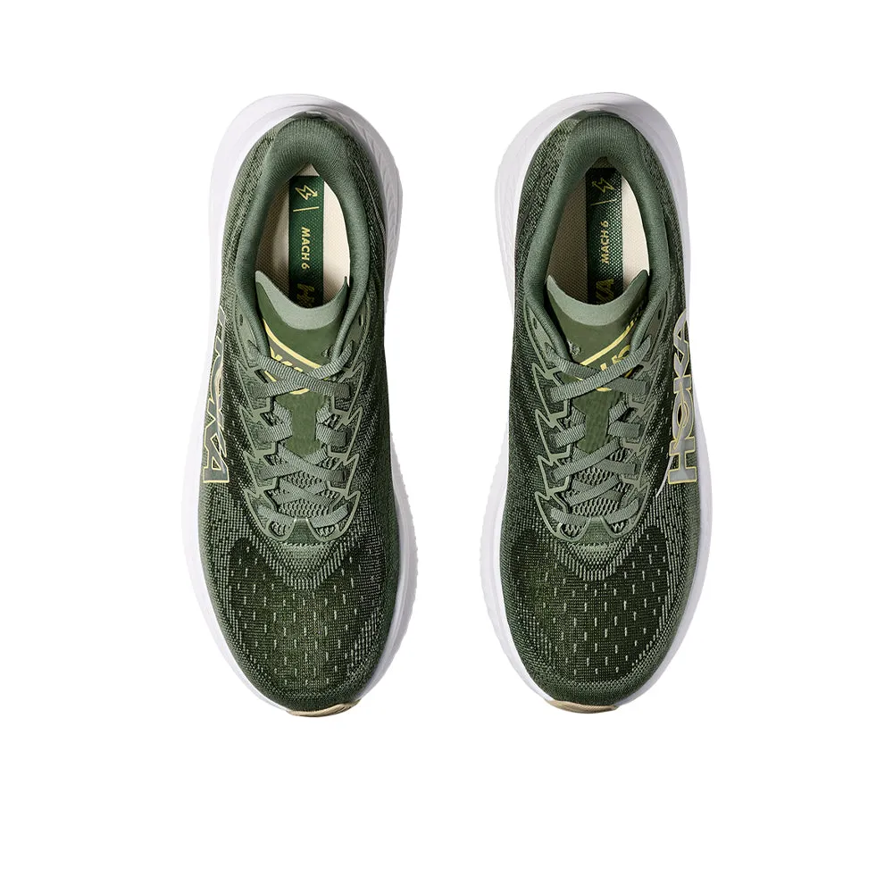 HOKA Mach 6 Men Running Shoes Green - HO229SH114ELTH