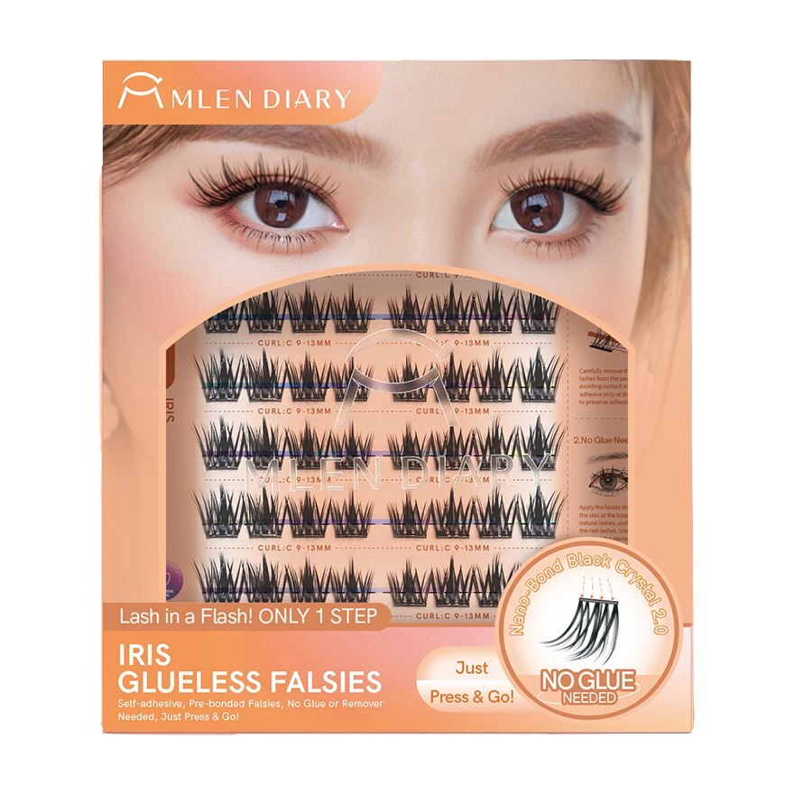 Mlen Diary Glueless Falsies Eyelashes 7Rows Iris