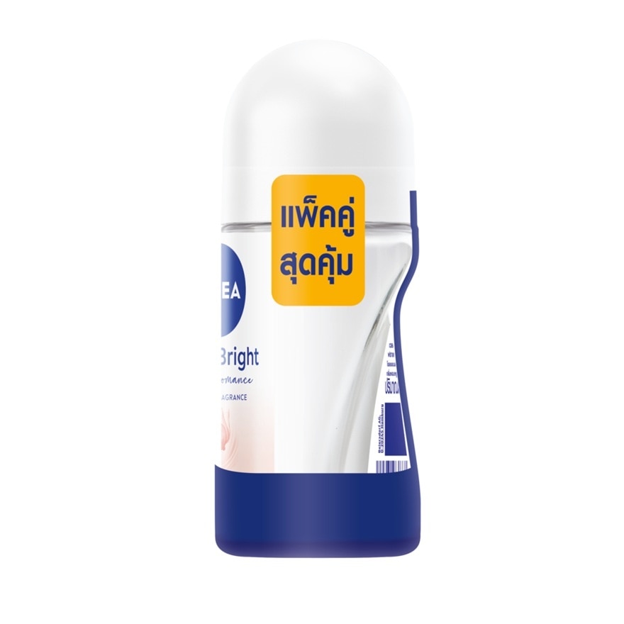 Nivea Roll On Extra Bright Velvet Romance Premium Fragrance Peony 50 Ml.Twin Pack