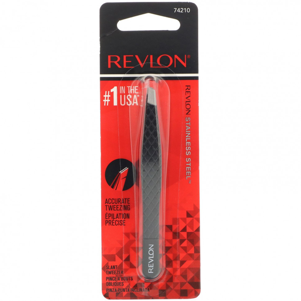 Revlon, Пинцет Expert со скошенными кончиками, 1 шт.