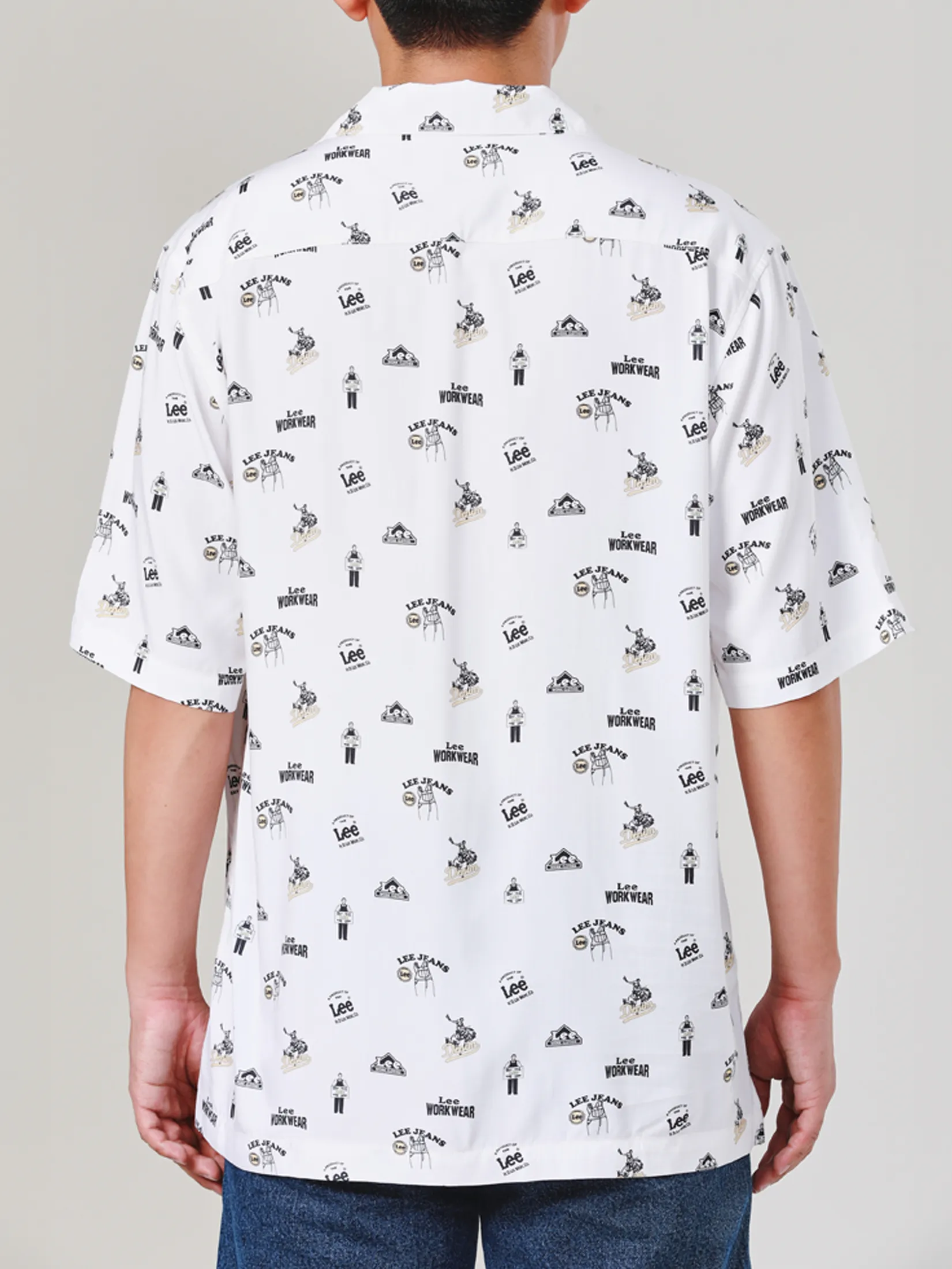 LEE Men s Shirt Short Sleeve Comfort Fit White