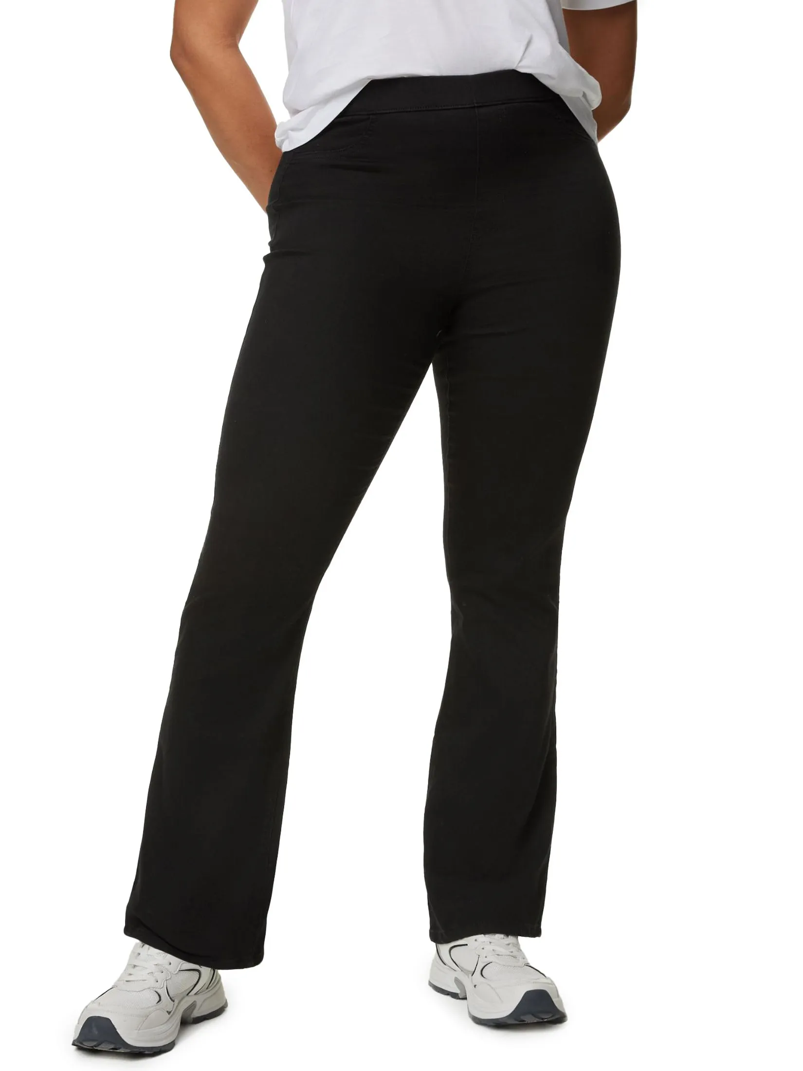 MARKS & SPENCER Women Flared Jeggings Black