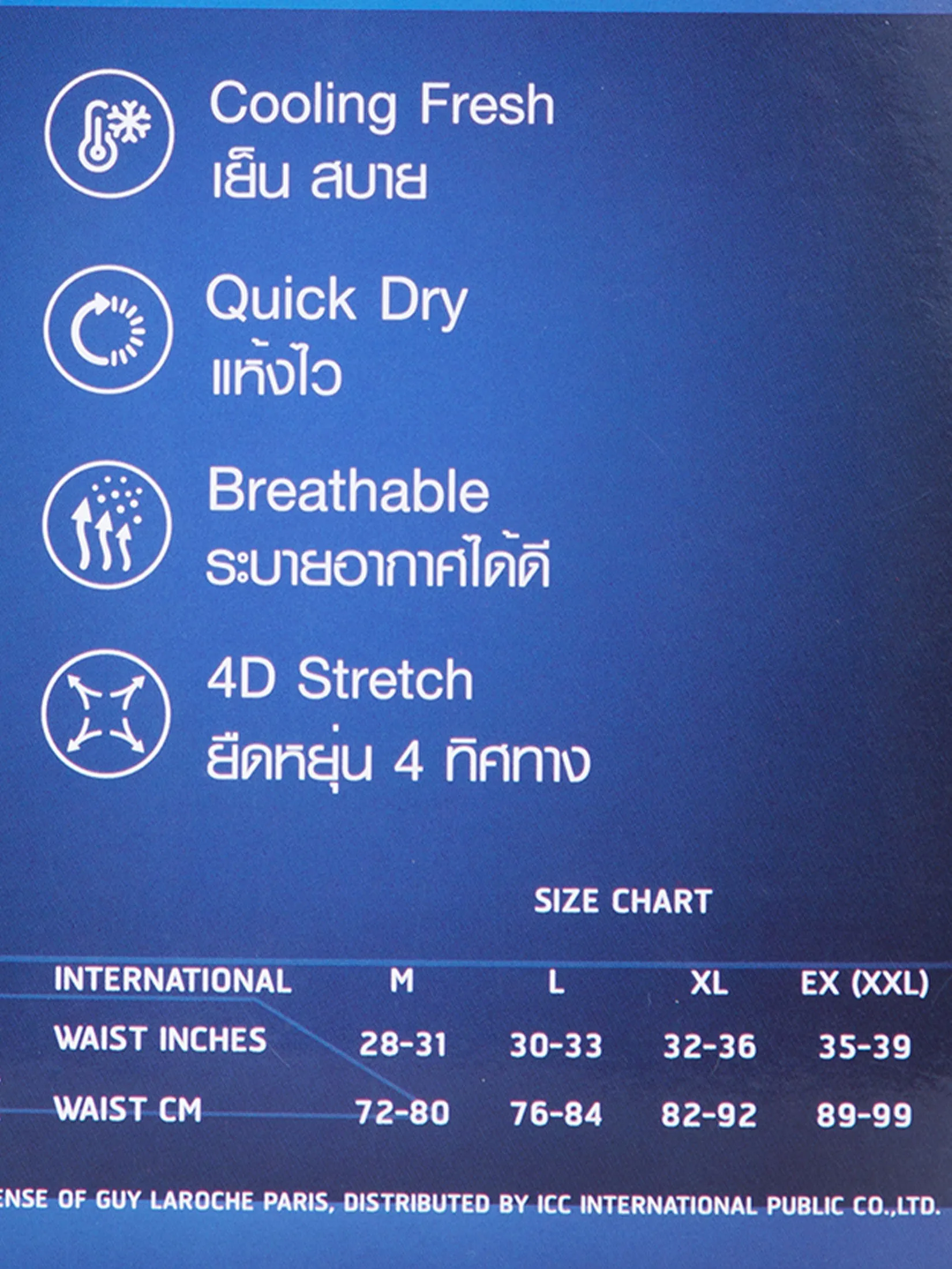 GUY LAROCHE INNERWEAR Men’s Underwear Cool Active Trunk – 1-Pack, Navy (JUU5949S5NV)