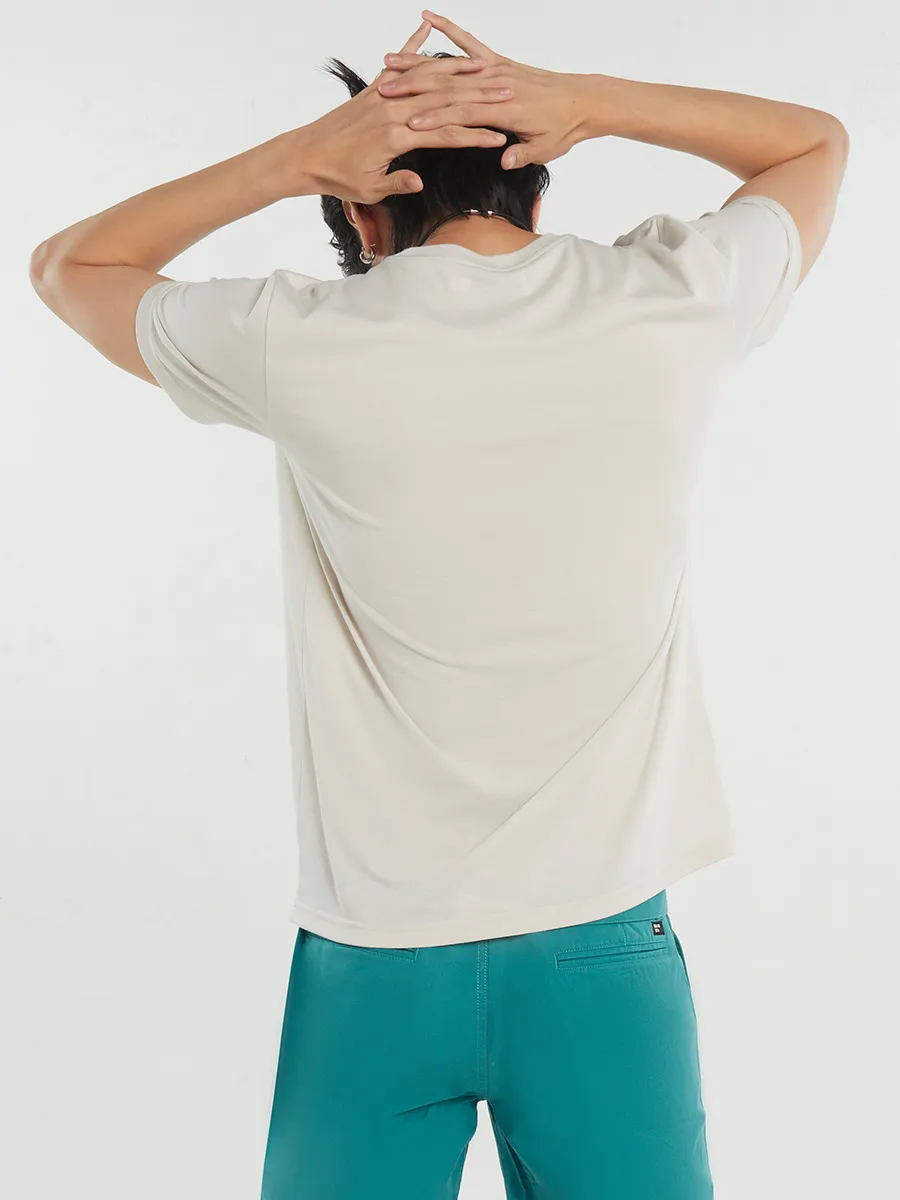 ESP Crew Neck Frenchie Tee Shirt Men Ivory