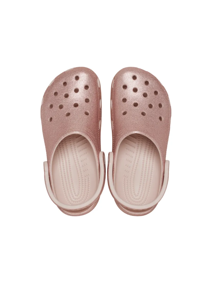 CROCS UNISEX'S CLASSIC GLITTER CLOG - QUARTZ GLITTER