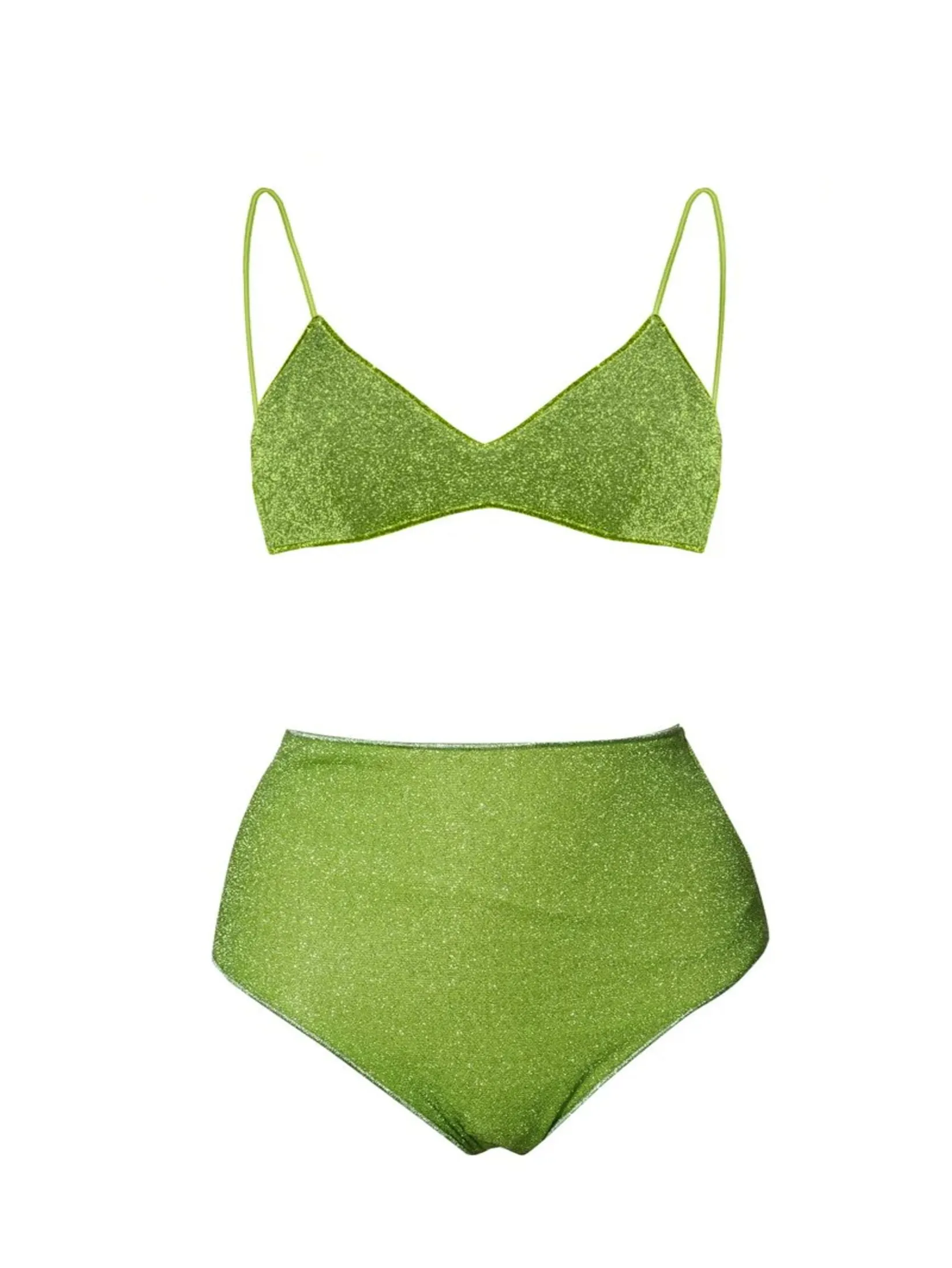 OSEREE LUMIERE HIGH WAISTED BRA IN LIME