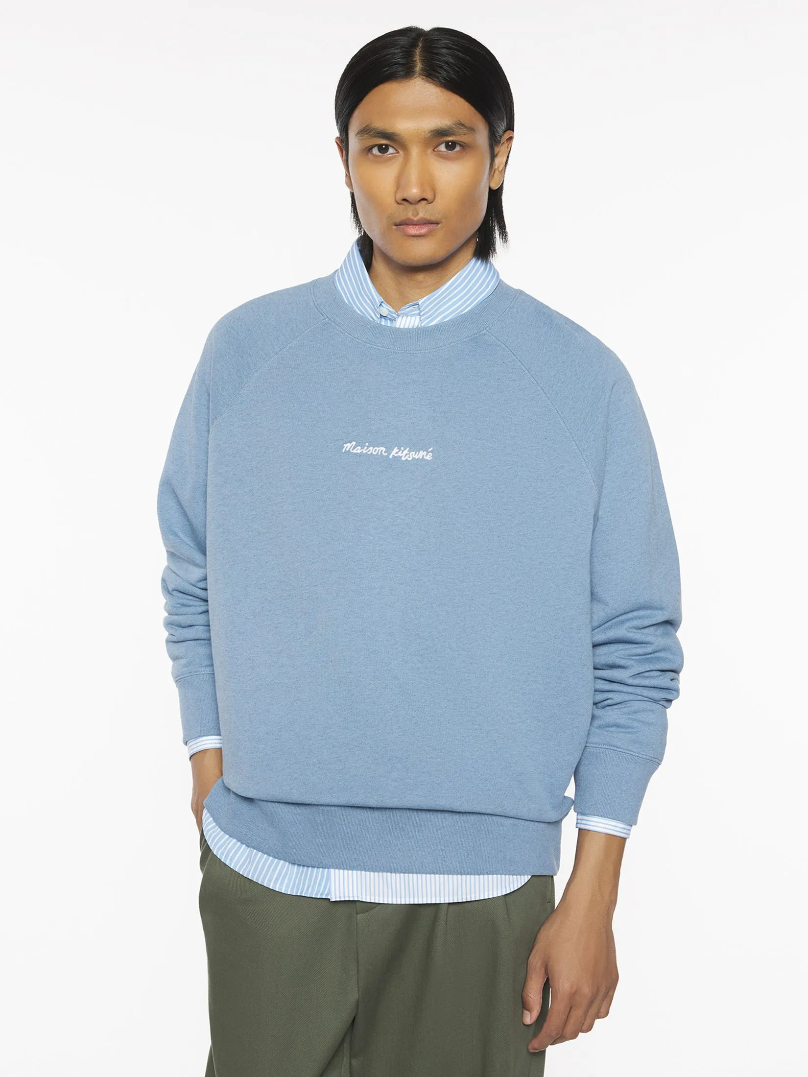 MAISON KITSUNÉ Men Sweatshirt Maison Kitsune Line Handwriting Oversize