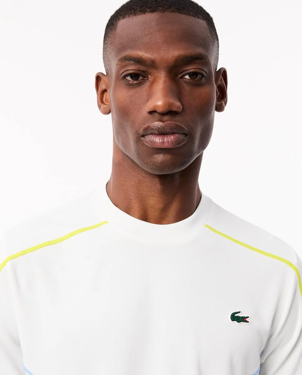 LACOSTE Ultra Dry Piqu  Tennis T-shirt White