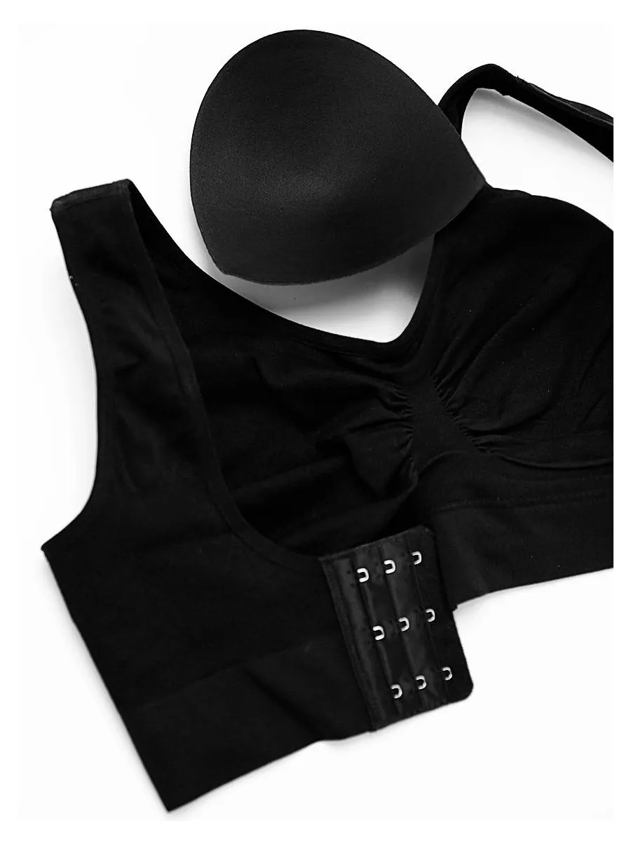 SABINA [Online Exclusive]  Habpy lady Wireless Bra - Black