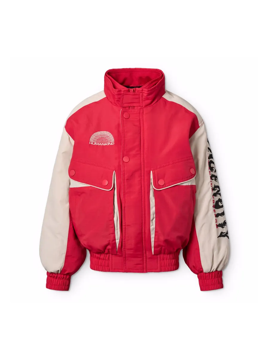 MOLO HEROLD VIVID JACKET RED AND WHITE Size - 128