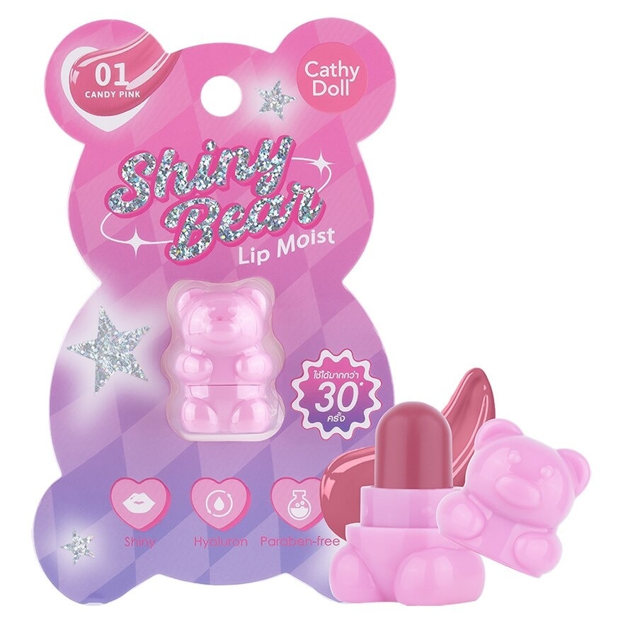 Cathy Doll Shiny Bear Moist Lip 01 - 01 Candy Pink