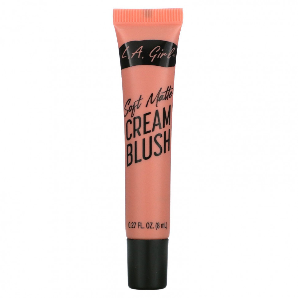 L.A. Girl, Blendable Cheek + Lip Color, мягкие матовые кремовые румяна, бутоны розы, 8 мл (0,27 жидк. Унции)