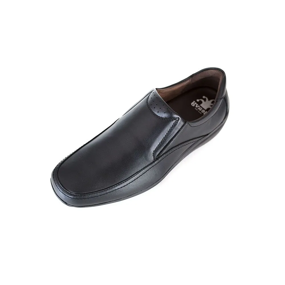 HEAVY Black leather formal shoes VB6243