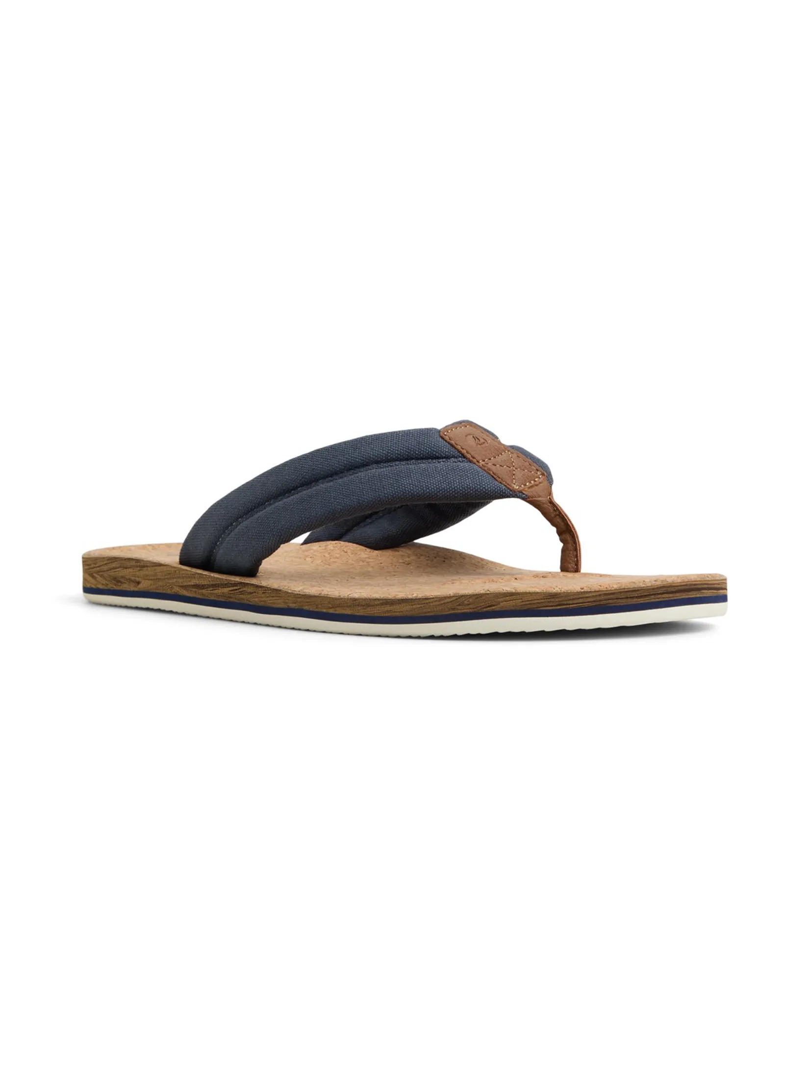 SPERRY MEN NAVY PORTO PADDED CORK THONG SAND