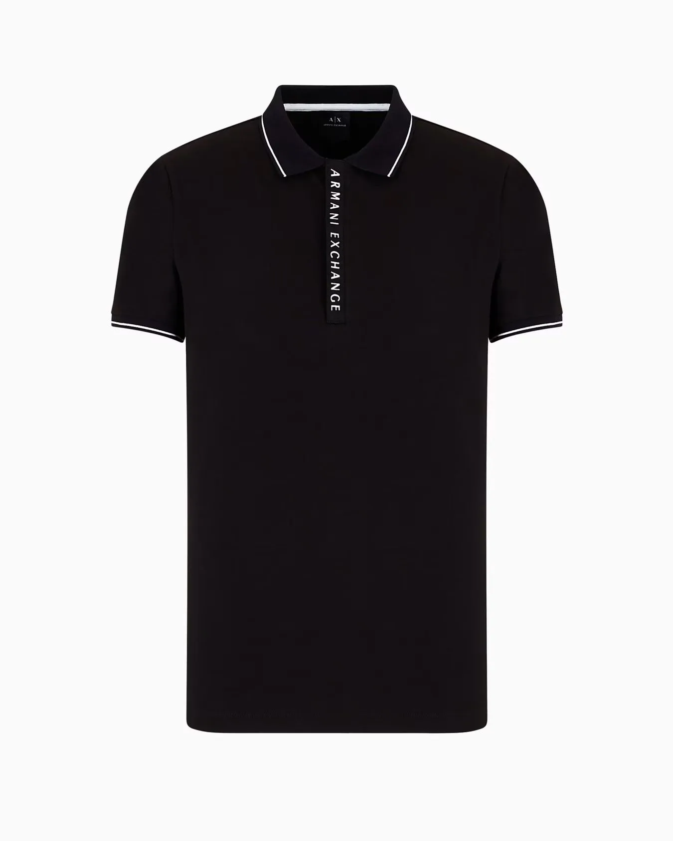ARMANI EXCHANGE POLO Men 8NZF71-ZJH2Z-1200 Black Size - L