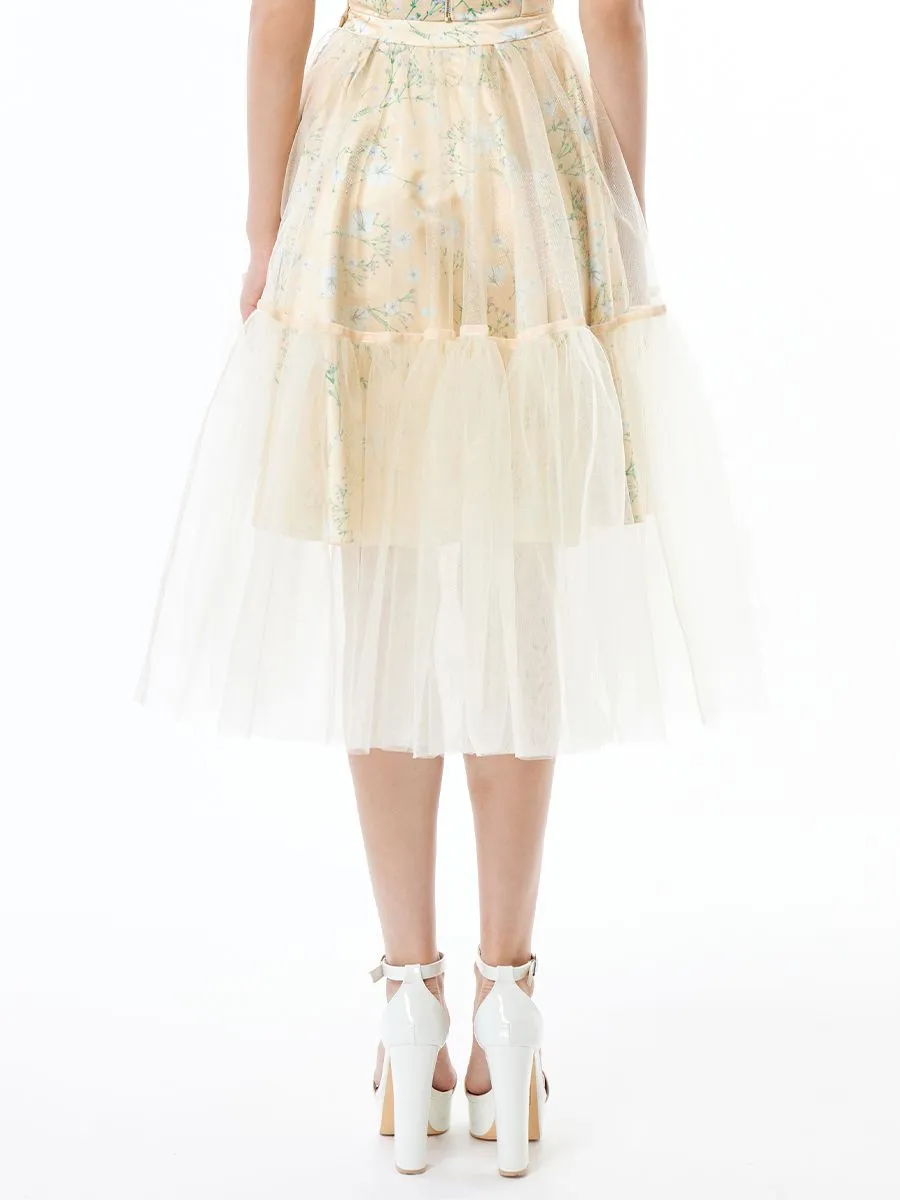 ICONIC WOMEN YELLOW MADDIE SKIRT