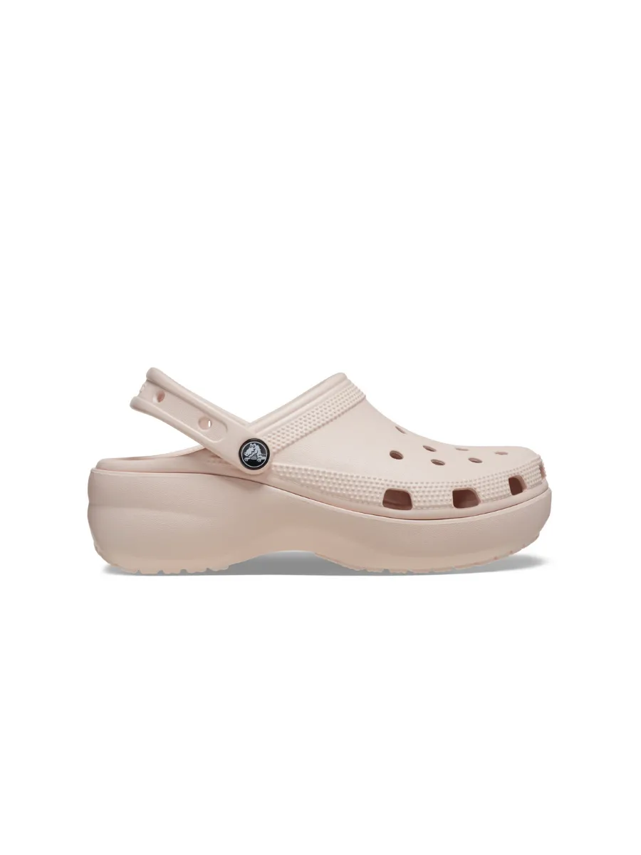 CROCS WOMEN'S CASUAL SHOES CLASSIC PLATFORM CLOG QUARTZ