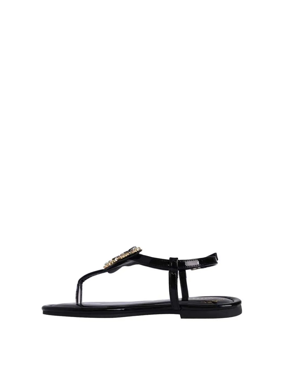VILLAINS SF PIPER Flat Sandals BLACK