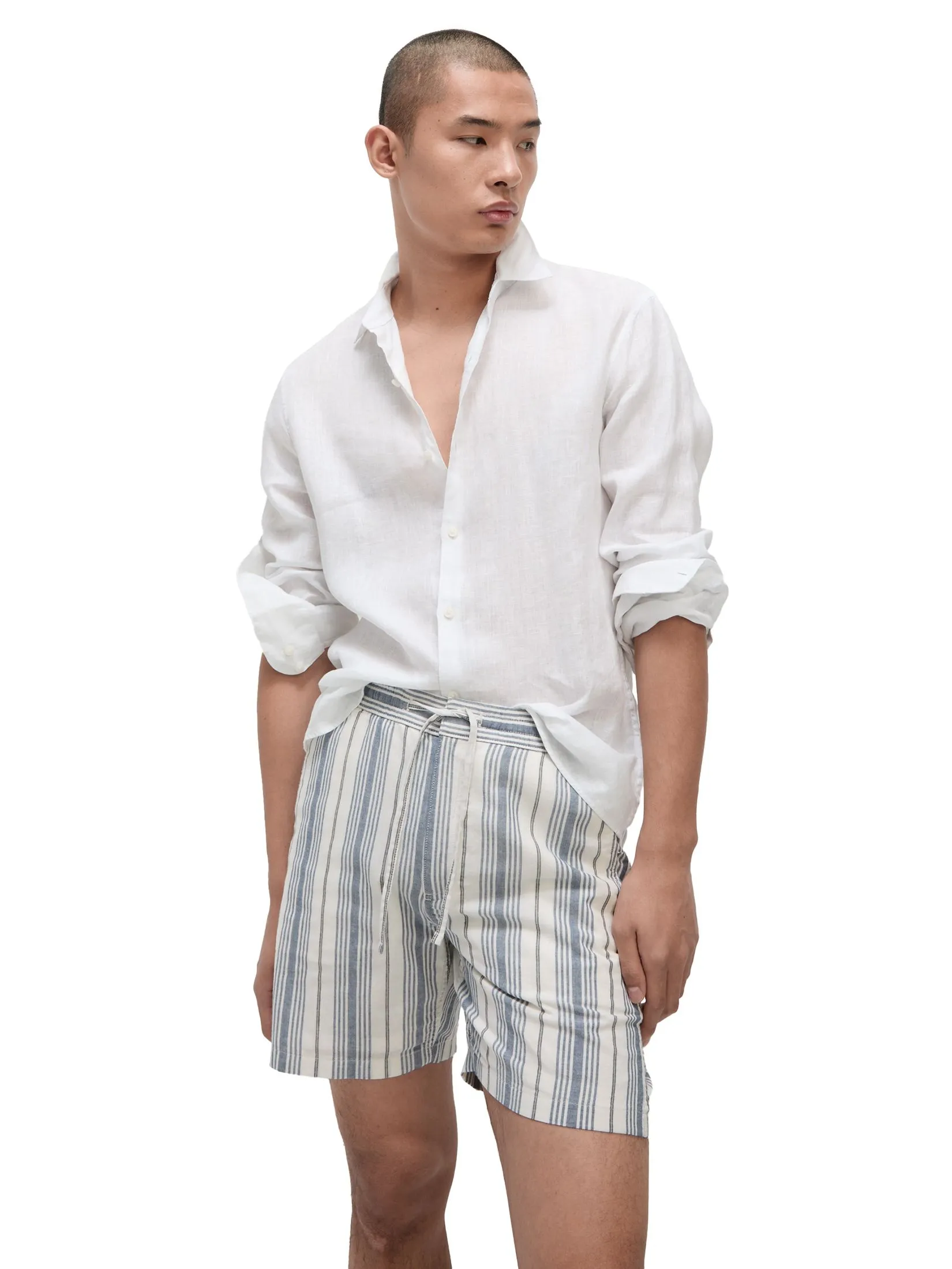 MARKS & SPENCER Men Shorts Regular Fit Pure Cotton Striped