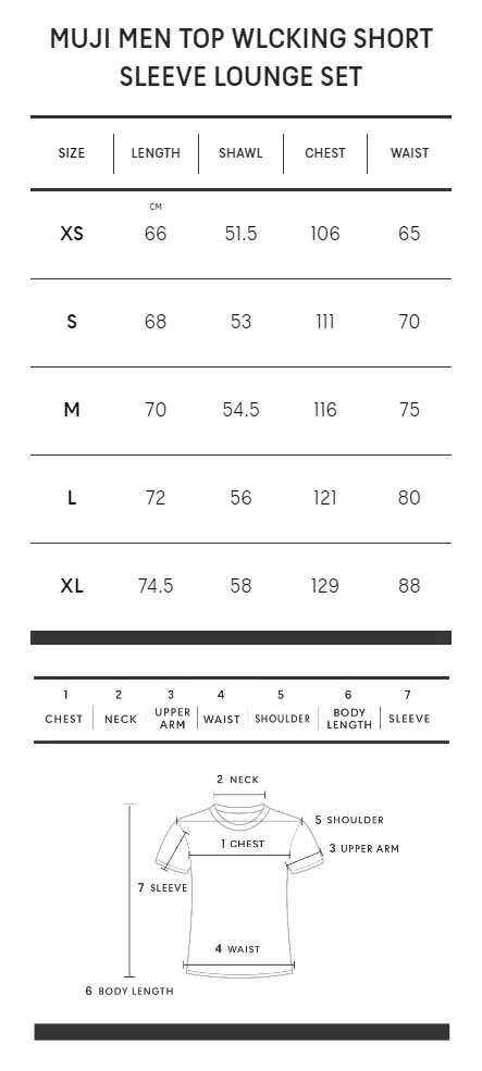 MUJI Men Sweater Washable Mid-Gauge Crew Neck