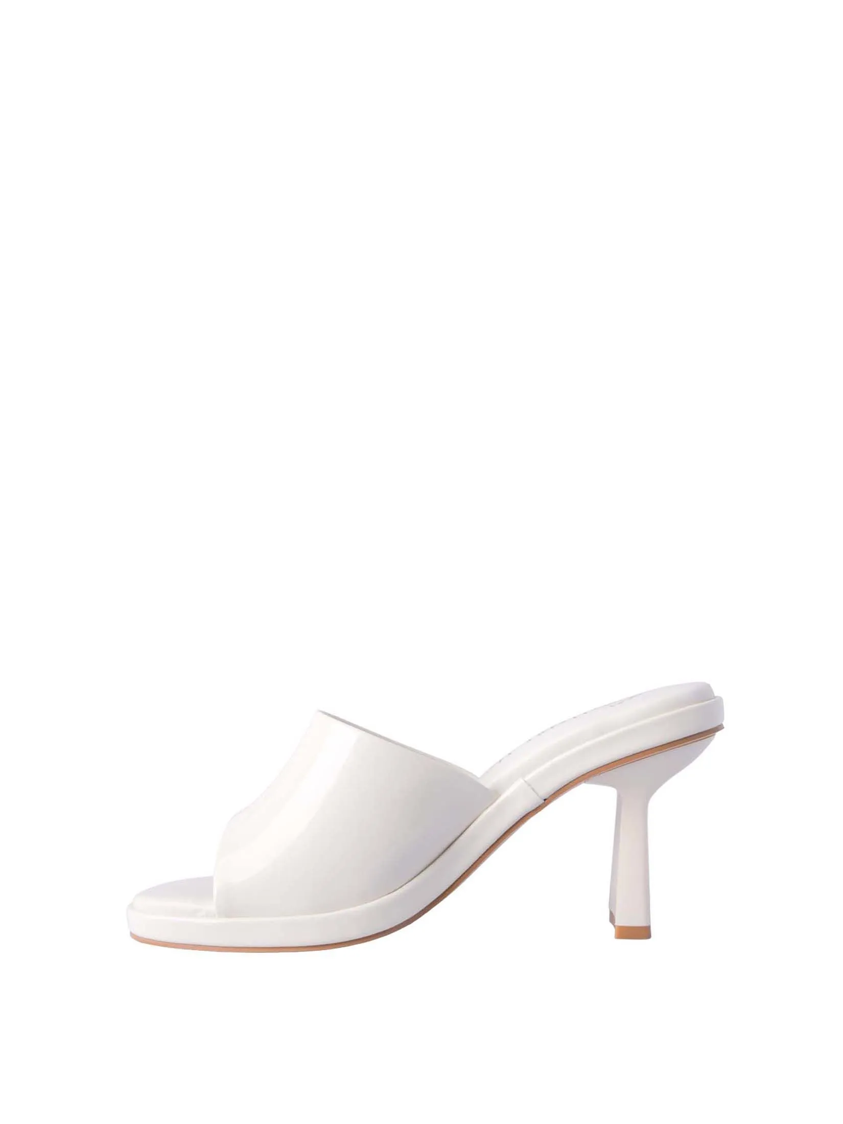 VILLAINS SF GENTLE BREEZE Women's Heeled Sandals OFF WHITE PATENT