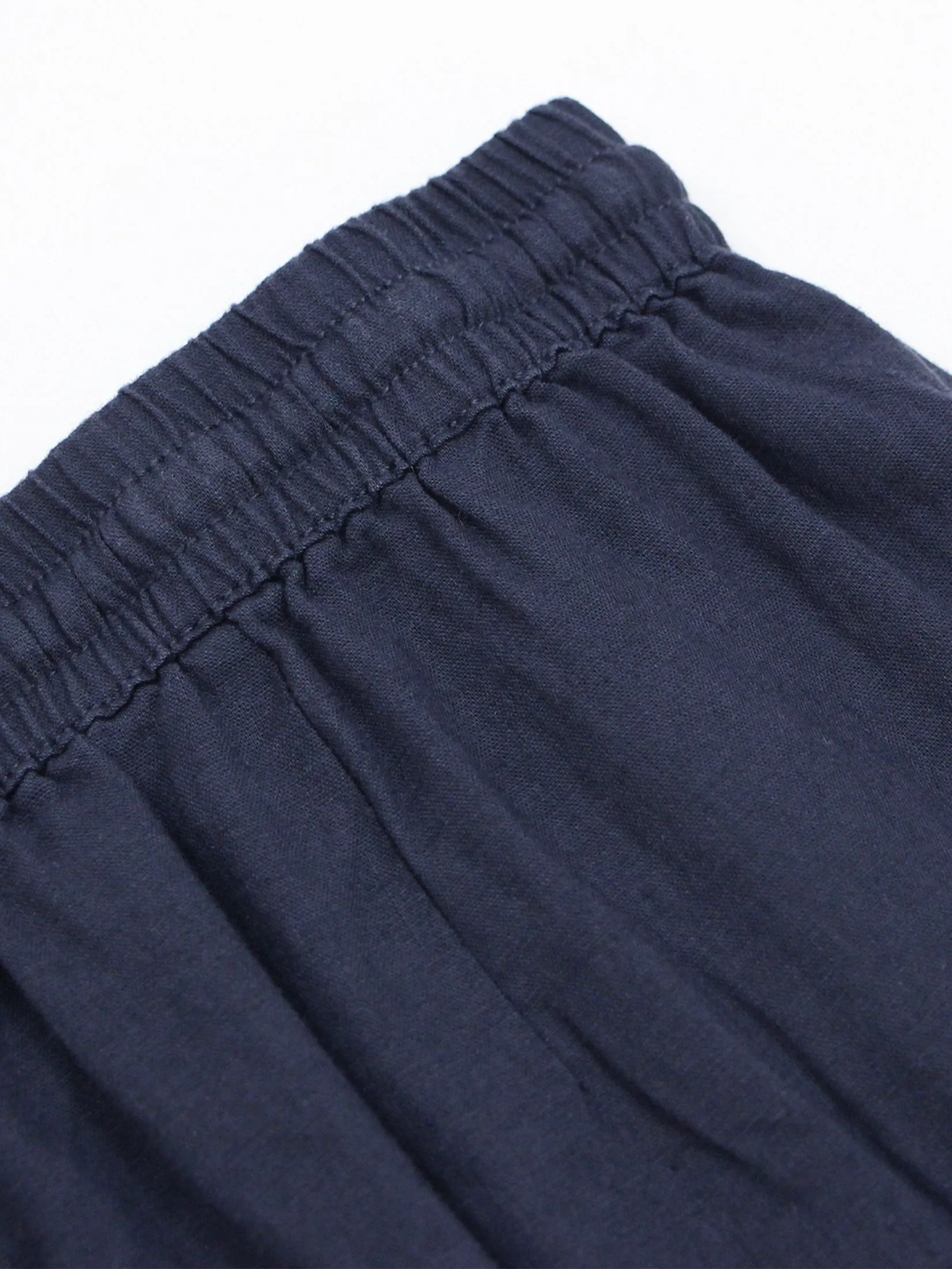 GIORDANO Women's Wide Leg Linen Viscose Pants Cyberspace navy